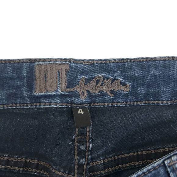 Kut From The Kloth Blue Scarlett Straight Leg Zipper Jeans, Size 4 - Picture 16 of 16